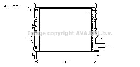 AVA QUALITY COOLING Радиатор, охлаждение двигателя RT2217